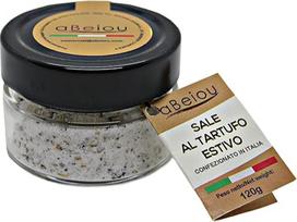 aBeiou Juodųjų triufelių druska 120g Ypatingai gurmaniškas produktas 100% itališka aukščiausios kokybės veganiška vegetariška druska be glitimo Aukštos kokybės jūros druska su itališkais triufeliais, skirta dovanoms ir maisto gaminimui