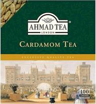 Ahmad Tea - Kardamono arbata - Kenijos juodoji arbata su kardamonu - individualiai suvynioti, aromatingi, sandariai uždaryti arbatos maišeliai su 2 g arbatos vienoje porcijoje - 100 arbatos maišelių su juostele