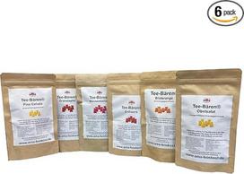 AMA-Feinkost Tee-Bären® vasaros leidimas su 6 skirtingomis šviežių vaisių rūšimis Tea Bears® po 100 g