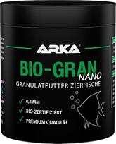 ARKA Bio-Gran Nano - 250ml / 120g - ekologiškas sertifikuotas maistas bet kokiam gėlavandeniam akvariumui, skatinantis dekoratyvinių žuvų augimą, spalvų ryškumą ir gyvybingumą