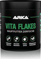 ARKA Vita Flakes dribsniai dekoratyvinėms žuvims 250 ml - šalto spaudimo visavertis maistas gėlavandeniams akvariumams - palaiko spalvingumą, gyvybingumą ir augimą - be spirulinos