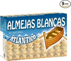 Atlantico baltieji moliuskai natūralūs 57 g, 9 vnt.