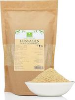 Auksiniai linų sėmenys malti 1 kg "Green Essence" susmulkintų auksinių linų sėmenų be priedų - linų sėmenys idealiai tinka kepimui Auksiniai linų sėmenys, natūralus žalias maistas - veganiški (1 kg)