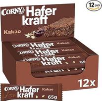 Avižų batonėlis | Corny Oat Power Cocoa | Viso grūdo ir veganiškas | Biri pakuotė 12 x 65 g