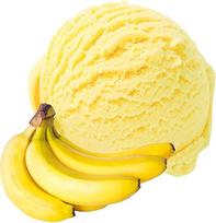 Bananų skonio "Gino Gelati" ledų milteliai pieniniams ledams Minkšti ledų milteliai Ledų milteliai 1 kg