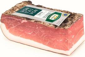 BAVAREGOLA Pietų Tirolio šoninė PGI Centre Piece - 400 g - 6 mėn. brandintas - originalus Pietų Tirolio šoninės patiekalas - rūkytas ir džiovintas ore