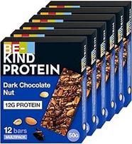 BE-KIND Protein Dark Chocolate Nut 6 x 12 x 50 g, šokoladinis batonėlis, riešutų batonėlis, vaisių batonėlis, be glitimo