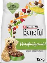 Beneful Feel-good svorio sausas maistas šunims su vištiena ir sodo daržovėmis, pakuotė po 1 (1 x 12 kg)