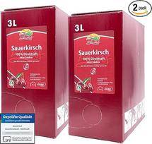 BLEICHHOF® rūgščiųjų vyšnių sultys, tiesioginės sultys, veganiškos, maišelis dėžutėje (2 x 3 l)