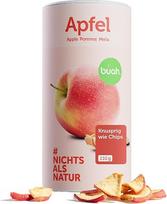 BUAH® Liofilizuoti obuoliai, ekologiški | Ekologiški džiovinti obuoliai be pridėtinio cukraus | 100% liofilizuoti vaisiai (veganiški, be glitimo, be laktozės) | Idealus užkandis (110 g)