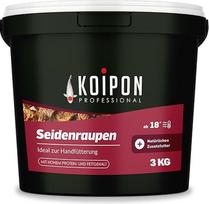 Caterpillar Caterpillar Silk Koi Food Dried 1,5 kg arba 3 kg - dvigubai tinka žuvims, ropliams ir vėžliams - baltyminis maistas jūsų šuniui, 3 kg