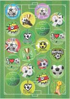 Dekozauber24 Futbolo Muffindeko 20 x Valgomieji torto viršūnėlės Muffin Cupcake Cake Toppers Be glitimo ir be cukraus Vaikų gimtadienio šventė