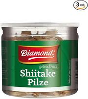DIAMOND Shiitake Tonko Džiovinti azijietiški valgomieji grybai virimui ir valgymui Natūralūs ryžiams ir sriuboms - 3 x 30g