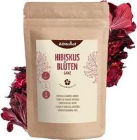 Džiovinti hibiskų žiedai, sveiki 1000g | Šiek tiek rūgštokas vaisių skonis | Valgomieji hibiskų žiedai | Saldžiai aromatinga hibiskų arbata | Idealiai tinka salotoms, desertams, pyragams, jogurtams | iš Achterhof