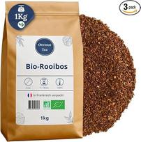 Ekologiškas Rooibos Natur - palaidas veganiškas užpilas, 100 % natūralus, be GMO - ekologiškas auginimas - maišelis 1 kg (500 puodelių)