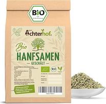 Ekologiškos kanapių sėklos be luobelių 500 g | Riešutų skonis | Baltymingos kanapių sėklos | Kontroliuojamo ekologiško auginimo kanapių riešutai | Ekologiškos kanapių sėklos maistui gaminti, kepti ir užkandžiauti | Achterhof