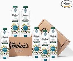 Elmhurst Pistacijų nesaldintas vanilinis gėrimas, 6 x 946 ml, veganiškas pistacijų gėrimas su vanile, be cukraus, augalinė alternatyva be priedų, be laktozės, tinka baristai