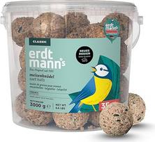 Erdtmanns 35 riebalų kamuoliukai be tinklelio kibire 1 pakuotė 1 x 3 kg