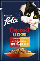 FELIX As Good as It Looks Drėgnas kačių ėdalas želė, įvairių rūšių mišinys, 24 arba 26 pakuotės