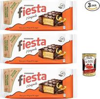 Fiesta 10 užkandžių Biskvitas su šokoladu, švelnaus apelsinų skonio, puikiai tinka pusryčiams ir užkandžiams, 3 x 360 g + itališkas gardėsis Polpa 400 g