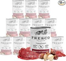 FRESCO Dog Hypoallergenic Menu Kangaroo with Jerusalem artichoke - hipoalerginis šunų ėdalas Šlapias ėdalas 12 x 400 g barf kokybės