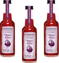 Fruchtwerker Slyvų ir acto su tikrų vaisių sultimis, 3 vnt., 3 x 250 ml stikliniai buteliai