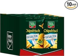 funny-frisch Chipsfrisch sūdytas, 10 vnt. (10 x 150 g)