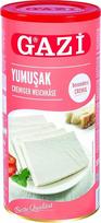 Gazi Yumusak kreminis minkštas sūris - 6 x 800 g metalinė skardinė - Shepherd's Cheese karvės sūris Süzme Beyaz Peynir karvės sūris 55% riebumo 100% karvės pienas lengvas mikrobinis laboratorinis vegetariškas be glitimo Halal