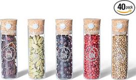 Gin Botanicals Basic Set | 5 aukštos kokybės Gin Tonic prieskonių dėžutės su receptų knyga | Dovanų rinkinys vyrams ir moterims