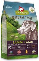 GranataPet Natural Taste Lamb, daug mėsos, sausas maistas šunims, maistas be grūdų ir cukraus priedų, visavertis maistas suaugusiems šunims, 4 kg