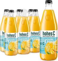 hohes C Light Orange (6 x 1 l), 60% sulčių, apelsinų sultys, vitaminas C, be pridėtinio cukraus pagal įstatymą, veganiškas