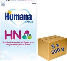 Humana HN Expert nuo gimimo Speciali mityba dažnam ar ilgai trunkančiam viduriavimui normalizuoti su bananais 5 x 300g