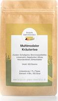 Įvairiarūšė žolelių arbata su kraujažolėmis, dilgėlių lapais, kiaulpienėmis, erškėtuogėmis, mėtomis, šeivamedžio žiedais, beržų lapais