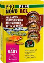 JBL PRONOVO BEL FLAKES BABY, maisto rinkinys žuvų mailiui, skirtas gyvagaudžių žuvų jaunikliams, žuvų maisto dribsniai, 3 x 10 ml