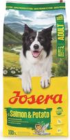 JOSERA Adult Salmon & Potato (1 x 12,5 kg) | Aukščiausios kokybės sausas maistas suaugusiems šunims (taip pat ir vyresniems) | Monoproteinai - 100 % lašišos | Mažai baltymų | Be grūdų | Šunų maistas | Pakuotė po 1 vnt.