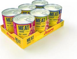 JOSERA Meat Lovers Menu Multipack (6 x 800 g) | Suaugusiems šunims | Aukščiausios kokybės drėgnas maistas suaugusiems šunims | 3 skirtingos rūšys | Daug mėsos (65 %) | Be kviečių | Drėgnas maistas šunims | Pakuotė po 6 vnt.