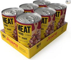 Josera Meat Lovers Menu Beef with Potato Wet Food for Dogs High Meat Content Grain Free Grain Free with Beef and Potatoes Complete Food 6 x 400 g