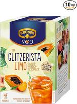 KRÜGER Glitzerista Limo Papaya Peach, su tikrais blizgučiais, 200 g (10 x 20 g paketėlių)