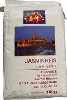 Lac Thien Premium Kambodžos jazminų ryžiai 18 kg - Phka Rumduol kvepiantys ryžiai dideliais kiekiais - itin ilgagrūdžiai baltieji ryžiai, Calrose, jazminai, glutininiai ryžiai ir saldieji ryžiai - 100% natūralūs azijietiški ryžiai
