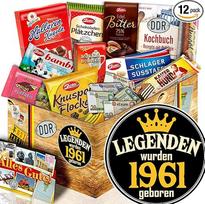 Legendos 1961 / Šokoladinė DDR saldainių dėžutė L/dovanų dėžutė 1961