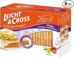 LEICHT&CROSS Vital Crispbread, 8 vnt. (8 x 125 g)
