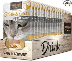 LEONARDO Drink & Care Urinary Chicken 20 x 40 g, skanus gėrimas katėms, optimizuojantis pH vertę