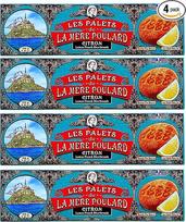 Les Palets De La Mère Poulard Citron 4 x 125g citrininiai prancūziški sausainiai