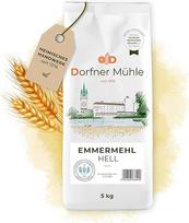 Light Emmermehl [5 kg] - Bavarijos Urkorn miltai, pakeičiantys kvietinius miltus - 100 % Emmer be priedų