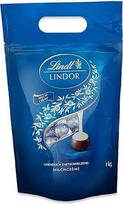 Lindt LINDOR šokolado rutuliukai su pieno kremu, 1 kg maišelis, sandariai uždaromas, apie 80 pieno šokolado su pieno kremo įdaru, didmeninė pakuotė, šokolado dovana, šokolado dovana