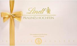 Lindt šokoladas | Pralinés Hochfein dėžutė | 200 g | 20 šokoladinių saldainių 11 skanių rūšių, iš dalies su alkoholiu | Šokoladinė dovana