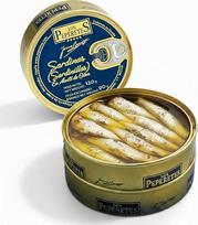 LOS PEPERETES Sardinillas Galisijos sardinės ypač tyrame alyvuogių aliejuje 120 g | Gurmaniškos sardinės | Aukščiausios kokybės konservuotos sardinės | Mėlynosios žuvys iš Rías Gallegas