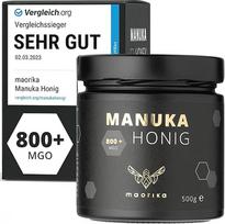 maorika - Manuka medus 800 MGO + 500 g stikle (nepermatomas, be plastiko) - laboratoriškai patikrintas, sertifikuotas iš Naujosios Zelandijos