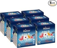 Me?mer Cold Tea Pink Grapefruit Pack of 6 Summer Tea Cold Infusion 6 x 14 piramidinių maišelių