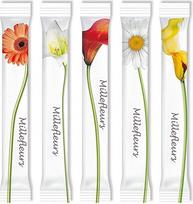 Millefleurs cukraus lazdelės 1000 x 4 g smulkaus cukraus Tvarus įpakavimas